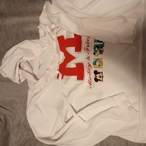 Disney Red and White Pullover Hoodie